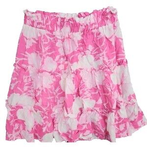 Cynthia Rowley  Mini Skirt Pink & White Size Small S NWT